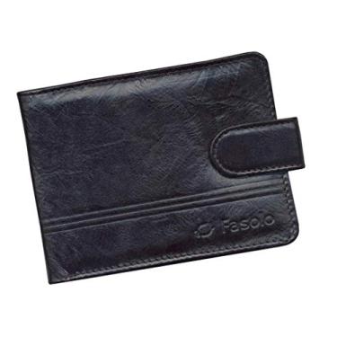 Imagem de Carteira em Couro Masculina, Fasolo, Preta