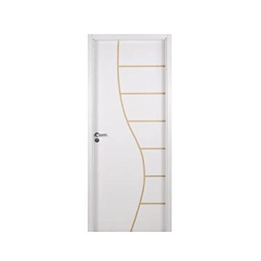 Imagem de Kit Porta Melamínica Decorativa Semi-oca Batente Mdf-ultra Cantareira 215x84cm 120mm Mgm