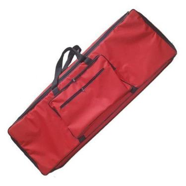 Imagem de Capa Bag Master Luxo Teclado M Audio Axion 61 Nylon Vermelho