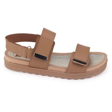 Imagem de Sandália Tanara T8132 SlipOn Flatform tiras aderentes Papete