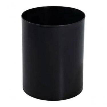 Imagem de Cesto Lixeira 12 Litros Preta Para Escritorio Plastico 29cm Cor:preto