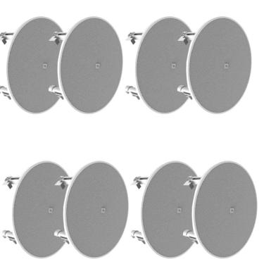 Imagem de Kit 8 Arandelas JBL 6CO3R+ Redonda Branca - 70 Watts RMS