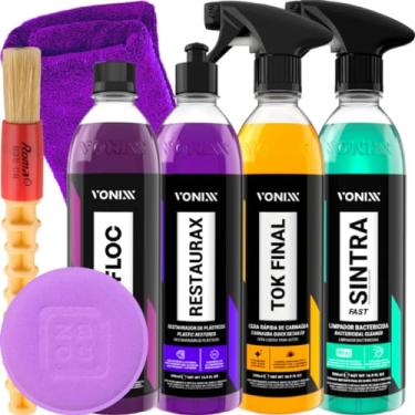 Imagem de Kit Shampoo V-Floc Cera Tok Final Sintra Fast Restaurax Vonixx