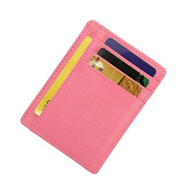 Imagem de Holibanna presentes de natal bolsas femininas carteiras frasqueira bolsinha carteira feminina clutch bolsa de moedas feminina baixo titular do cartão capa de cartão cara rosa