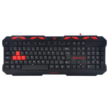 Imagem de Teclado Gamer Usb Multimidia Spider Fortrek Gk706  Preto/Vermelho 68730