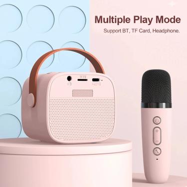 Imagem de Alto-falante Bluetooth Karaoke máquina sem fio  Multi função  microfone  música  MP3 Player