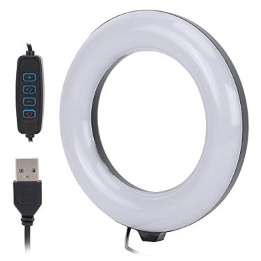 Imagem de Luz de Preenchimento de Anel, Luz de Anel de Cor Dupla de Carregamento USB de 6 Polegadas 3000-6000K para Reuniões On-line Ao Vivo para Luzes Fotográficas Externas Luzes de