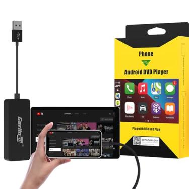 Imagem de CarlinKit Dongle CarPlay com fio e Android Auto para rádio de carro com sistema Android versão 4.4.2 e superior, conecte o aplicativo AutoKit do carro para obter o CarPlay. Instale o aplicativo