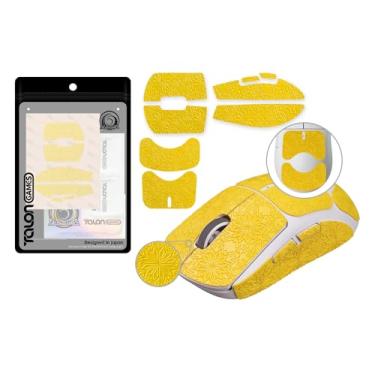 Imagem de TALONGAMES Fita antiderrapante para mouse, compatível com Logitech G Pro X Superlight, Superlight 2 skins de mouse para jogos sem fio, padrão de neve, resistente ao suor, corte para ajustar, fácil de