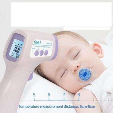 Imagem de Termometro Laser Digital Infravermelho Adulto Infantil Testa - Roffe