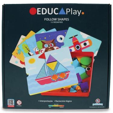 Imagem de Brinquedo de Montar e Desmontar de Plastico Siga Formas Polibrinq