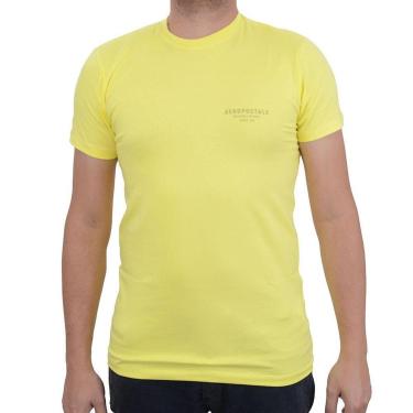 Imagem de Camiseta Masculina Aeropostale MC Silkada Amarela - 8790199-3-Masculino