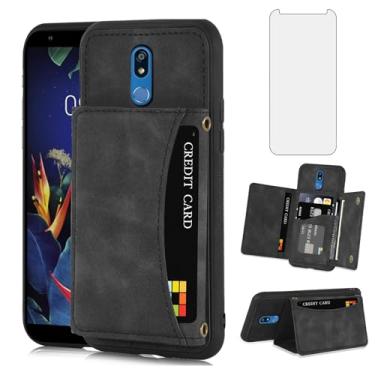 Imagem de Asuwish Capa de telefone para LG K40/K12 Plus/X4 2019/Solo LTE/Xpression Plus 2/Harmony 3 capa carteira com protetor de tela de vidro temperado e suporte para cartão celular LGK40 K 40 40K L423DL