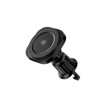 Imagem de Gshield Suporte Veicular e Carregador Turbo Sem Fio 15W Compatível com MagSafe, Carregamento Rápido por Indução Wireless Magnético com Clipe de Ar Condicionado para Carro, Tank Car, Preto