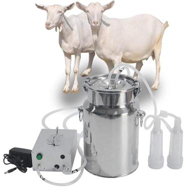 Imagem de Máquina de ordenha elétrica Máquina de ordenha elétrica de ovelhas para vacas, Máquina de ordenha de cabras 5L, Ordenhador de cabras para ovelhas, Equipamento portátil de ordenha automática