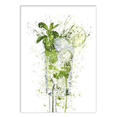 Imagem de Placa Decorativa Bebida Gin Ilustração Bar Cozinha Decoração