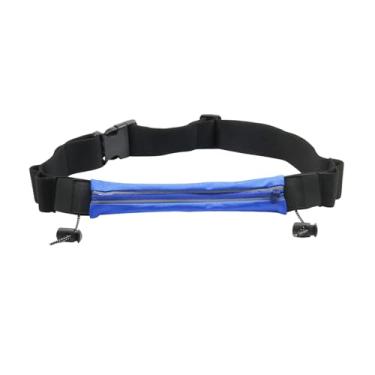 Imagem de kowaku Pochete de corrida, cinto de corrida, pochete esportiva estilosa, bolsa de cintura masculina e feminina, cinto de bolsa de corredor para esportes, Azul