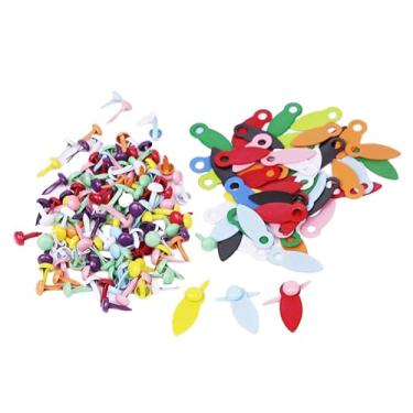 Imagem de rockible 100 botões giratórios do porta-retratos dos pces, mini brads 100x, brads redondos do metal para o quadro do álbum