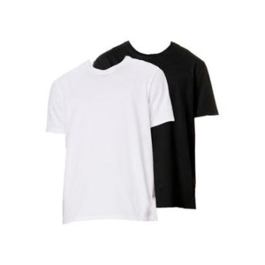 Imagem de Kit com 2 Camisetas Masculina Hering 227 Azul Marinho-Masculino