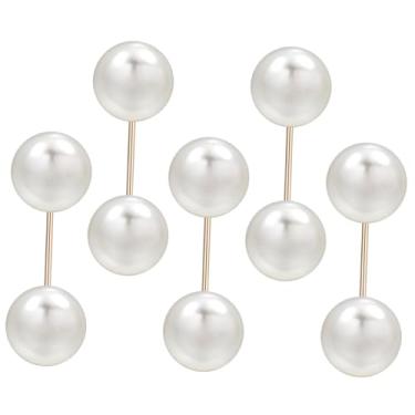 Imagem de 5 Unidades Pregos De Botão Xale Saia Alfinete De Broche De Artificial Botões De Camisa Clipes De Broche De Vestido Liga Banquete Lavalier Branco Cintura