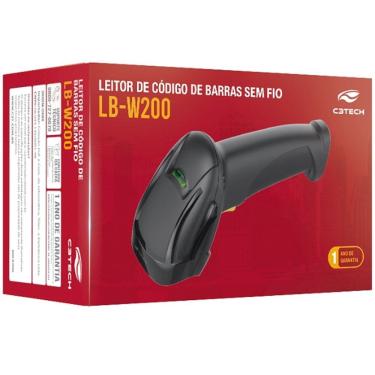 Imagem de Leitor de Codigo de Barras 1D sem Fio LB-W200BK V2 C3 TECH