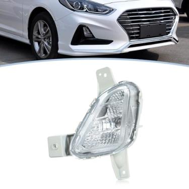 Imagem de JESYMBX Lâmpada de neblina do para-choque dianteiro esquerdo do motorista com lâmpada de halogêneo lâmpada de corrida diurna para Hyundai SONATA 2018-2019