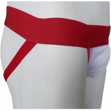 Imagem de Cueca Jockstrap Bicolor Vermelho Com Branco Transparente Sexlord