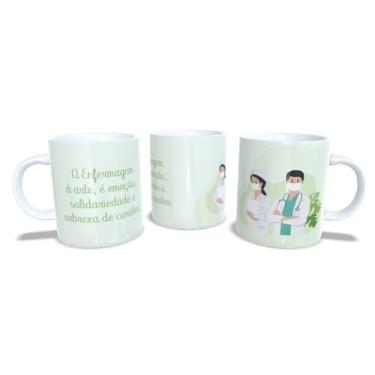Imagem de Canecas de Porcelana Branca Personalizadas Profissões - Estampa Sublim