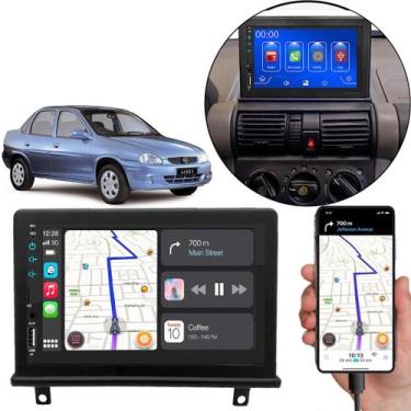 Imagem de Kit Multimídia Mp5 Corsa 1995-2016 7 Pol Carplay Android-Auto + Câmera