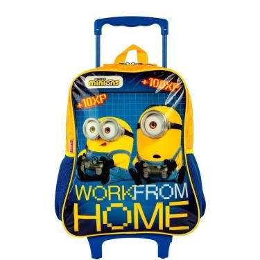Imagem de Mochila de Carrinho Grande Minions Gamer Infantil-Unissex