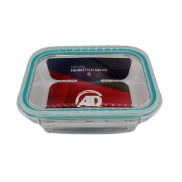 Imagem de Pote De Vidro Hermético Retangular 640 Ml - Ad Importação