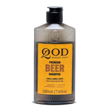 Imagem de Shampoo QOD Barber Shop Premium Beer para Cabelo, Barba e Corpo 220ml