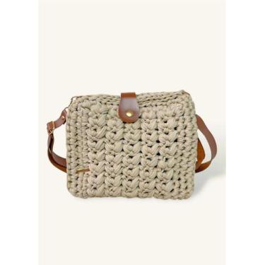 Imagem de Bolsa Feminina De Crochê Serenity  - Cute&Chic , Areia