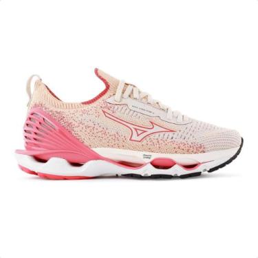 Imagem de Tênis Mizuno Wave Endeavor 2 Feminino, Bege, Rosa, 38