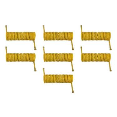 Imagem de 7 Mangueira Espiral Carreta Para Freio A Ar Caminhão Amarela 5,5mts - 