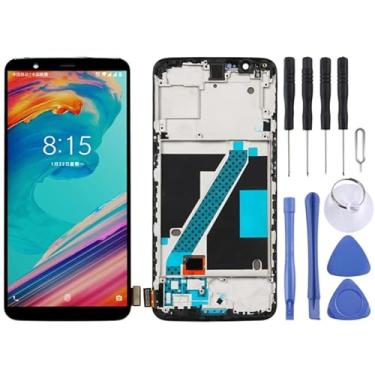 Imagem de Substituição da tela do telefone Para o OnePlus 5T A5010 Digitizer Conjunto completo com tela OEM LCD (preto) Acessórios para Phoen