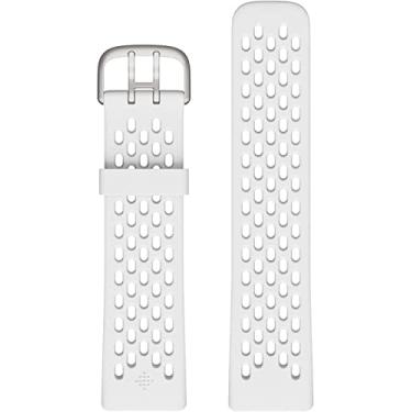Imagem de Fitbit Pulseira de acessórios esportivos Charge 5, produto oficial, branco geada, pequena