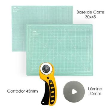 Imagem de Kit Base De Corte A3 Apoio de Mesa 45x30 Cortador Circular 45mm + Lami