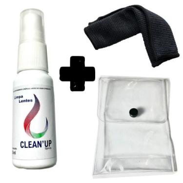 Imagem de Kit 1 Limpa Lentes+1 Lenço Microfibra Mágica - Clean Up - Óculos20V