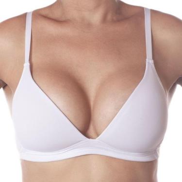 Imagem de Sutiã Básico Com Bojo Triângulo Sem Aro Liebe, Branco, M
