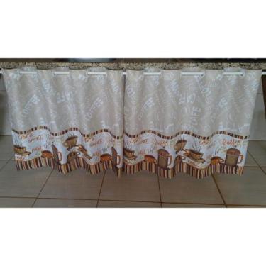 Imagem de Cortina De Pia 2,40 X 0,80 Em Oxford Com Ilhós Para Varão Simples - JU