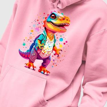 Imagem de Blusa Moletom Genuine Grit Masculina Estampada Algodão 30.1 Dinossauro