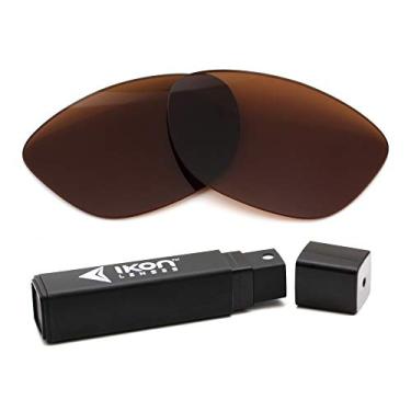 Imagem de IKON LENSES Lentes de reposição polarizadas para óculos de sol Oakley Frogskins (marrom/bronze)