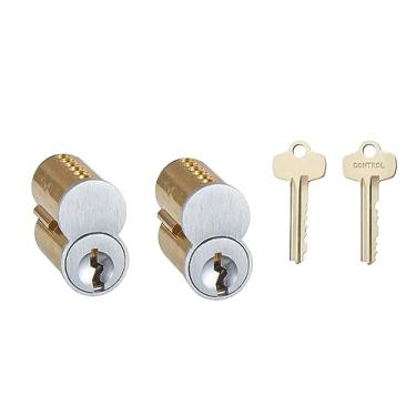Imagem de SUMBIN Cilindro central SFIC IC serve para Stanley, Dorma Kaba, Flechas, Best, Falcon Standard, Best A Keyway, 6 pinos pacote com 2 (chave diferente)