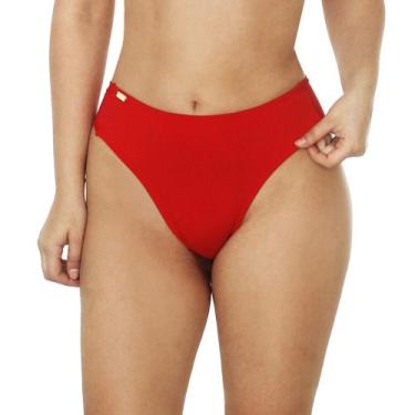 Imagem de Calcinha Biquíni Levanta Bumbum Fio Duplo Cintura Alta - Estigma, GG, 