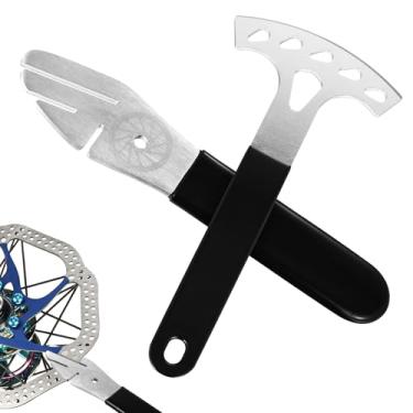 Imagem de MAQUITA Garfo de rotor, 2 peças de ferramenta de alinhamento de rotor de freio a disco de bicicleta para mountain road bike com 42 mm para ajuste grande e 15 mm para ajuste pequeno, bordas sem