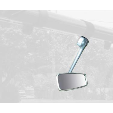 Imagem de Kart Acessórios Espelho retrovisor universal 18030 serve para qualquer braçadeira redonda de 4,4 cm