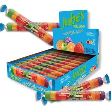 Imagem de Bala Gelatina Dori Jubes Fruit Snack Frutas Jujuba C/ 20 Unidades - Do