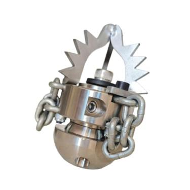 Imagem de Generic Bico de mangueira de jato de esgoto, bico de jato de esgoto de drenagem, rotação de aço inoxidável, limpeza de tubos de drenagem, aspersor de água, 1 2 70l Mínimo