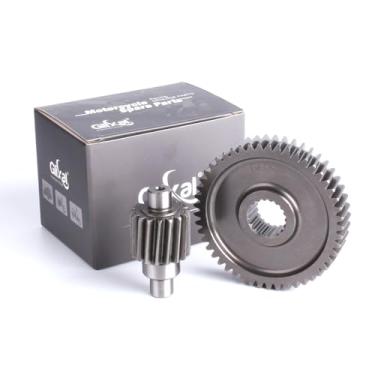 Imagem de Glixal Conjunto de engrenagem final de corrida de scooter chinesa GY6 49cc 50cc 139QMB 1P39QMB quadriciclo Go Kart (17T/49T)